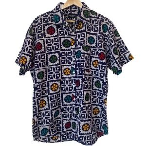Spier And Mackay Contemporary Short Sleeve Button Up Shirt Men's Size 16 Cotton
